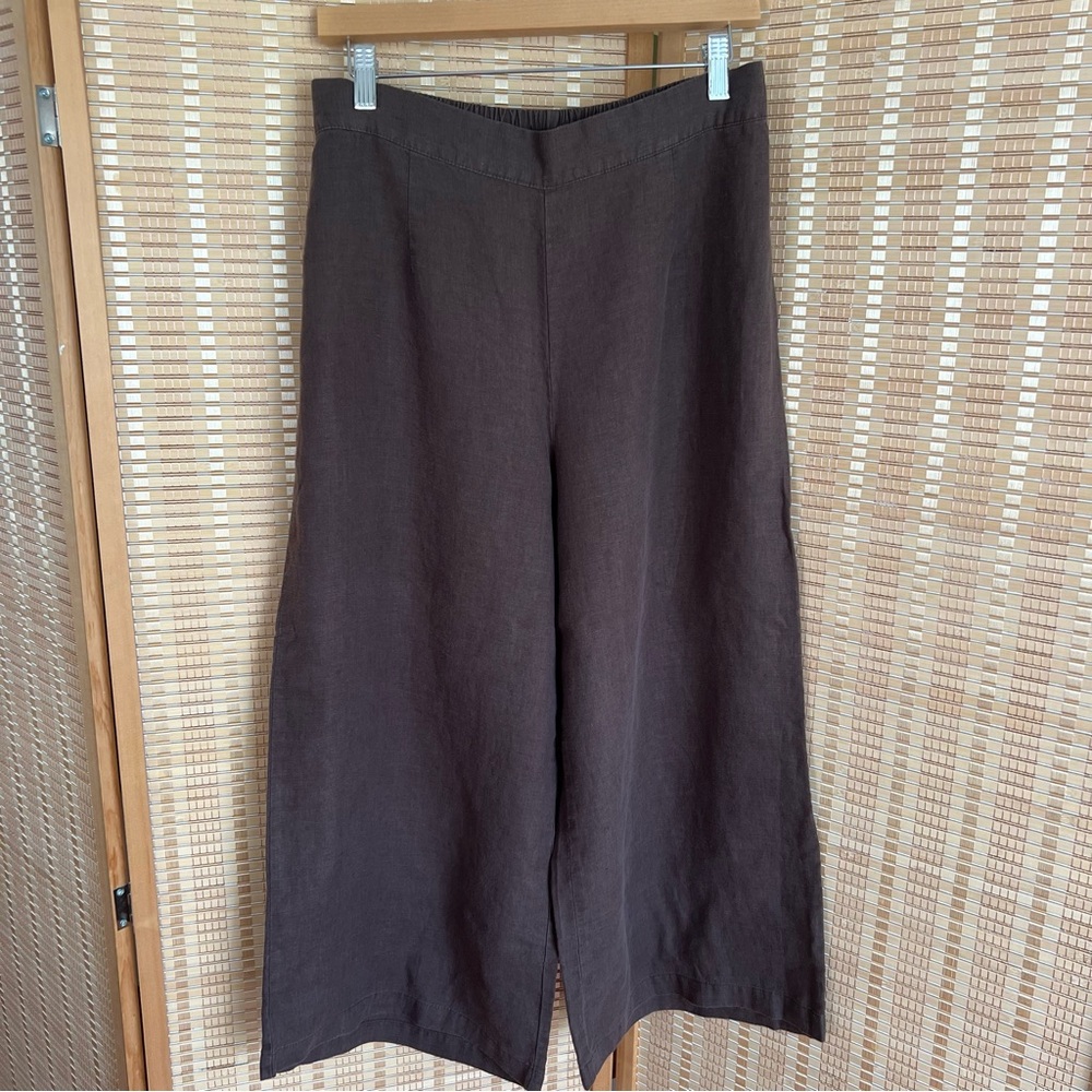 Flax Wide Leg Pants in Brown